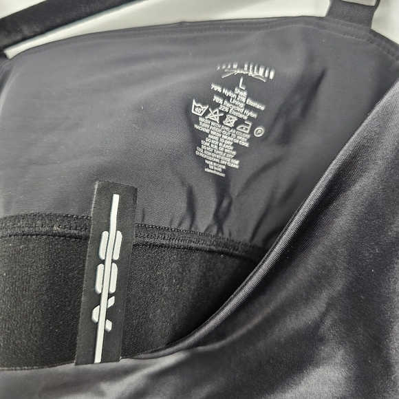 Adam Selman Sport Bra Black Logo Band Lounge Bralette Size L NWOT - Picture 4 of 5